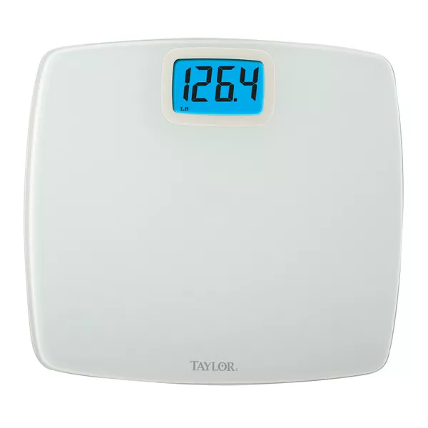 Taylor Deluxe Digital White Bathroom Scale 7528-40132