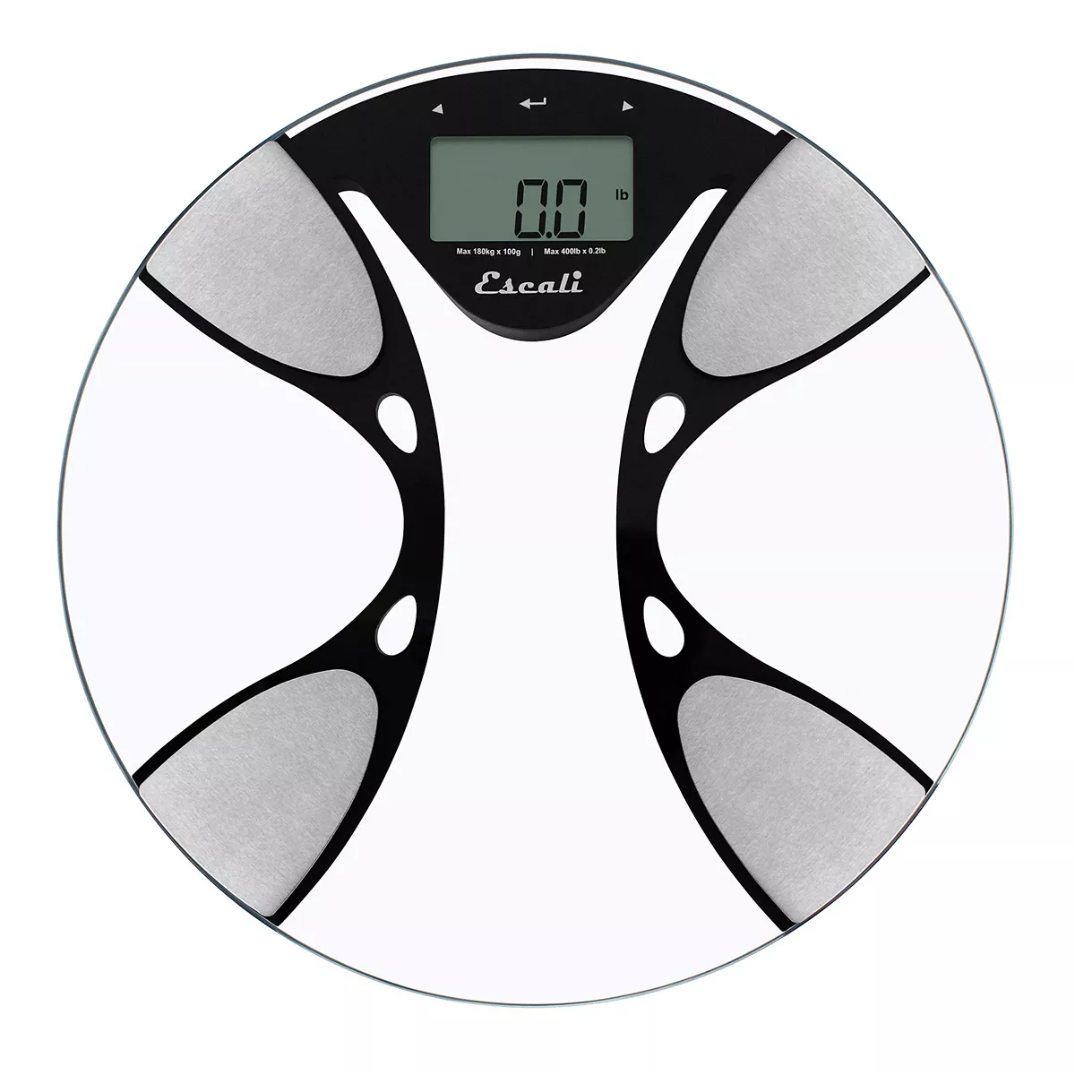 Escali Glass Body Fat and Body Water Digital Bathroom Scale FBW180