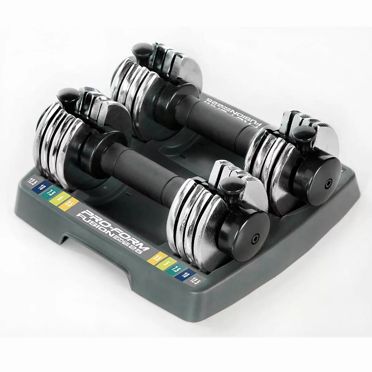ProForm Space Saver 12.5-lb. Select-A-Weight Dumbbell Set