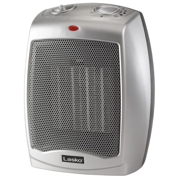 Lasko 1500W Ceramic Space Heater with Adjustable Thermostat 754200