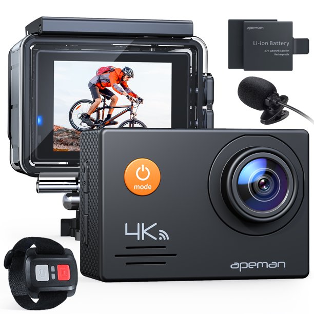Apeman 4K Action Camera 20MP Waterproof Camera