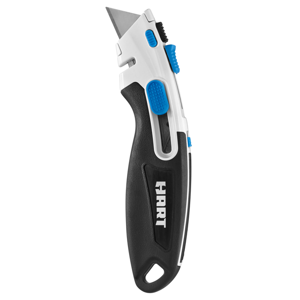 HART 2-in-1 Safety Utility Knife In-Handle Blade Storage
