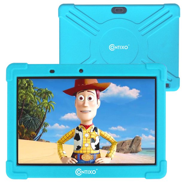Contixo 10 Inch Kids Tablet 2GB RAM 16GB Android 10 for Toddlers Children, K101 Blue