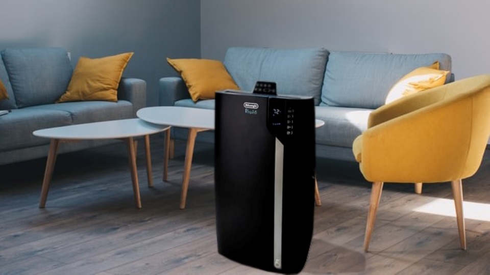 Pinguino 3-in-1 Portable Air Conditioner, Dehumidifier & Fan with Cool Surround Remote