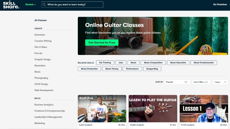 Skillshare Guitar Course