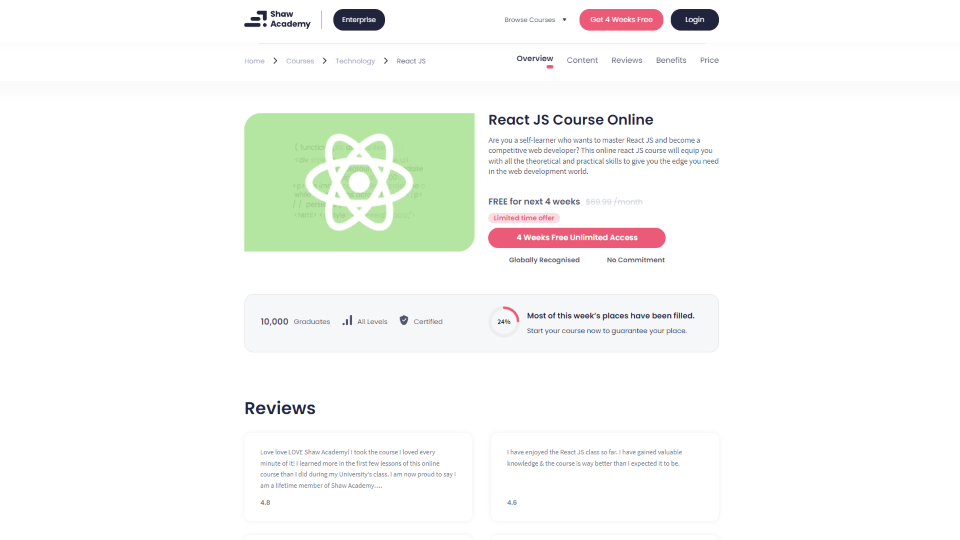 Shaw Academy Javascript Courses