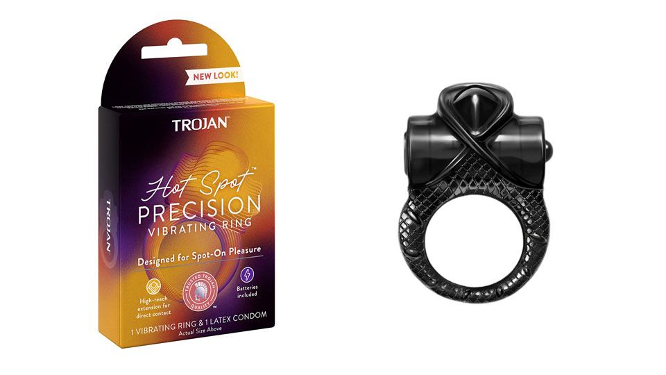 Trojan Vibrations Hot Spot Vibrating Ring Couples Massager