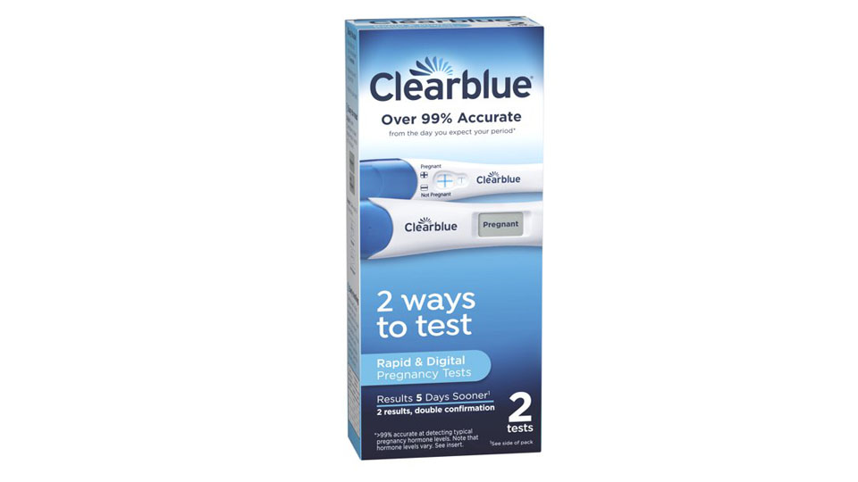 Clearblue Combo Pregnancy Test 2 Ct, Digital and Rapid Detection