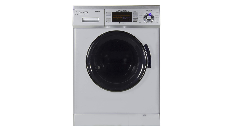 Equator Compact Vented/Ventless Dry Quiet 24 Inch Silver Washer Dryer Combo