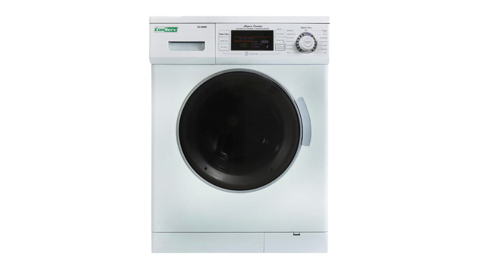 All-in-one 1200 RPM New Version Compact Convertible Combo Washer Dryer in White