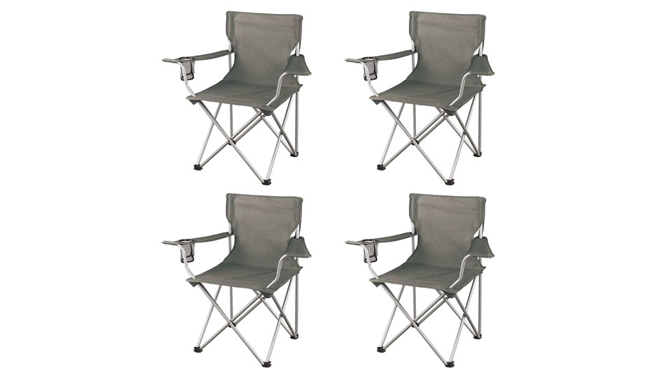 Ozark Trail Classic Folding Camp Chairs, with Mesh Cup Holder
