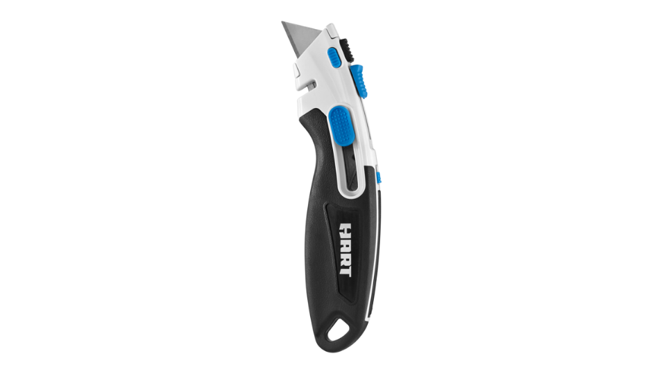 HART 2-in-1 Safety Utility Knife, In-Handle Blade Storage