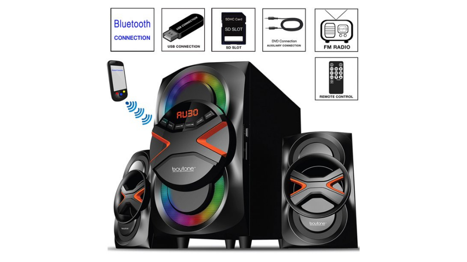 Boytone BT-626F, 2.1 Bluetooth Powerful Home Audio Speaker System