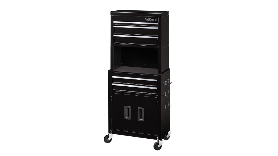 Hyper Tough 20-In 5-Drawer Rolling Tool Chest & Cabinet Combo With Riser