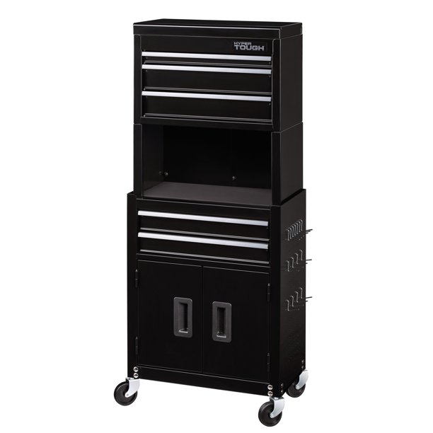 Hyper Tough 20-In 5-Drawer Rolling Tool Chest & Cabinet Combo with Riser