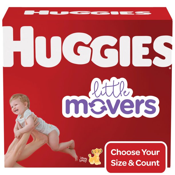 Huggies Little Movers Baby Diapers, Size 5, 120 Ct