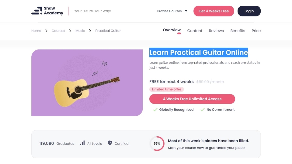 Shaw Academy Guitar Course