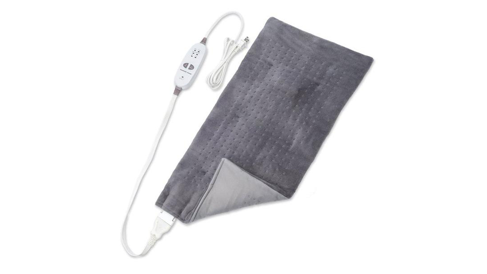 Sharper Image Calming Heat Massaging Weighted Heating Pad