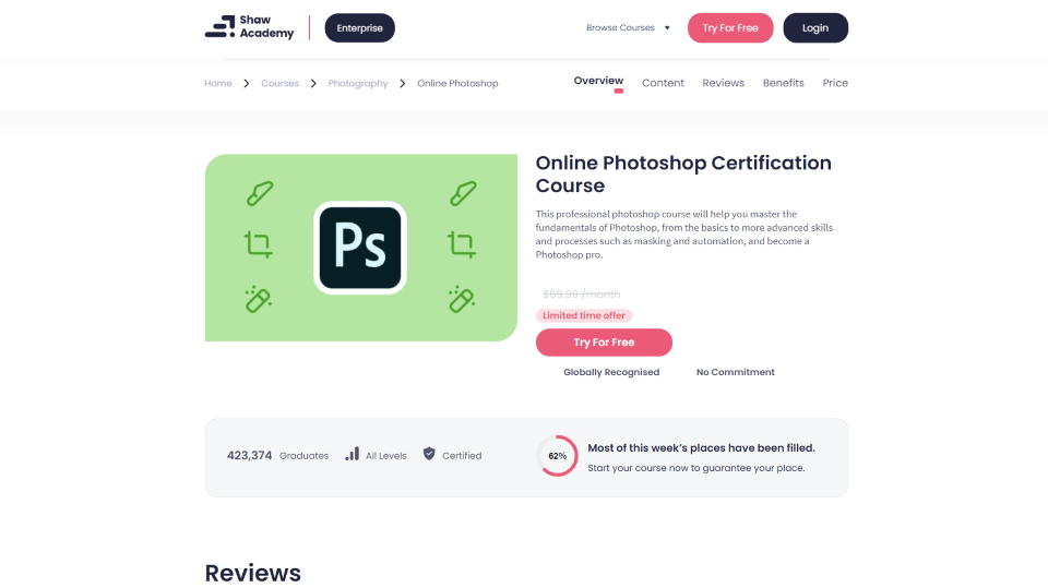 Shaw Academy Photoshop Courses