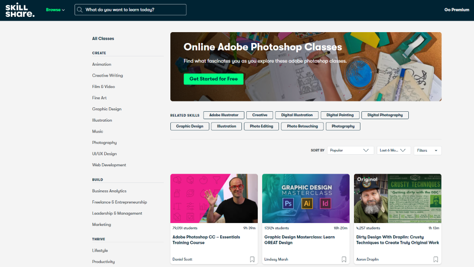 Skillshare Photoshop Courses