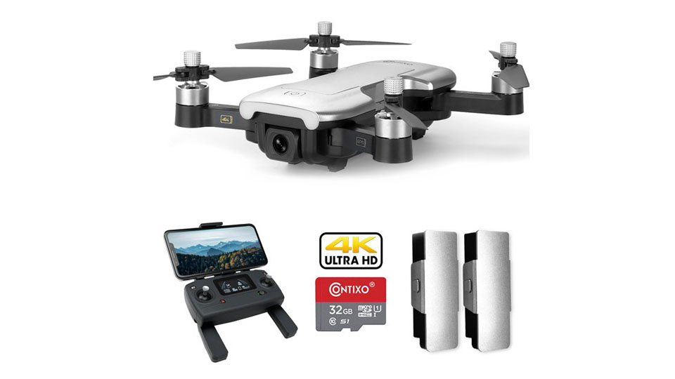 Contixo F30 4K UHD Drone for Adults with WiFi Camera GPS FPV Follow Me