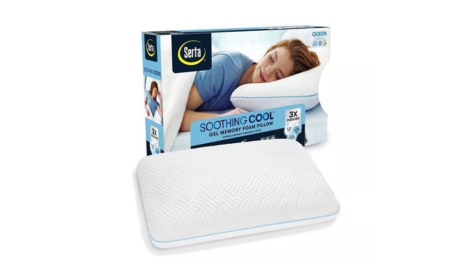 serta - 7 inch cooling gel memory foam mattress