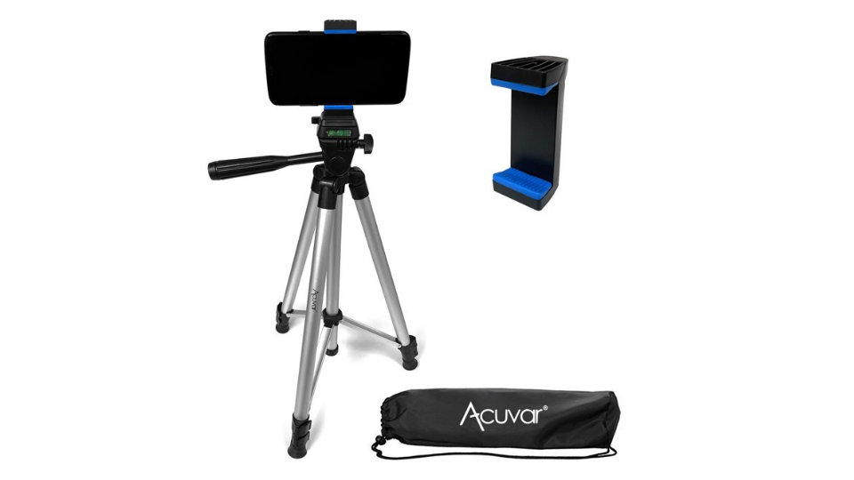 Acuvar 50" Inch Aluminum Camera Tripod and Universal Smartphone Mount