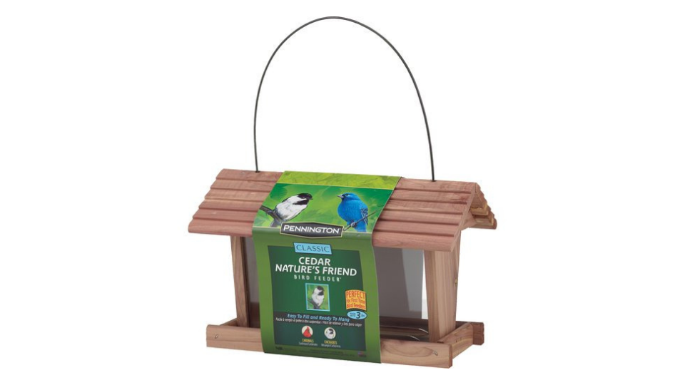 Pennington Red Cedar Nature's Friend Hopper Wild Bird Feeder