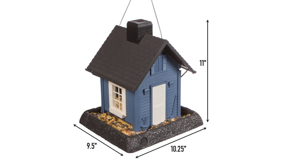 North States Blue Cottage Bird Feeder