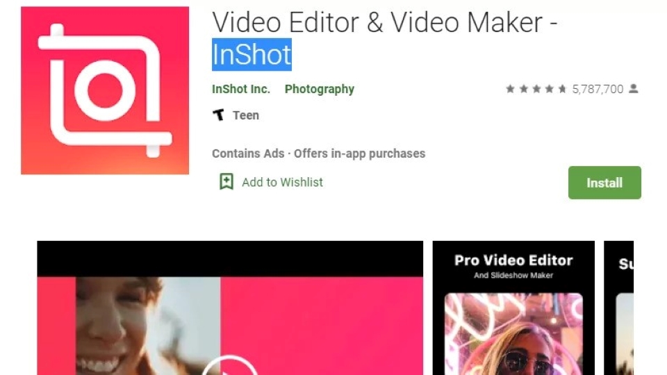 inshot video editor